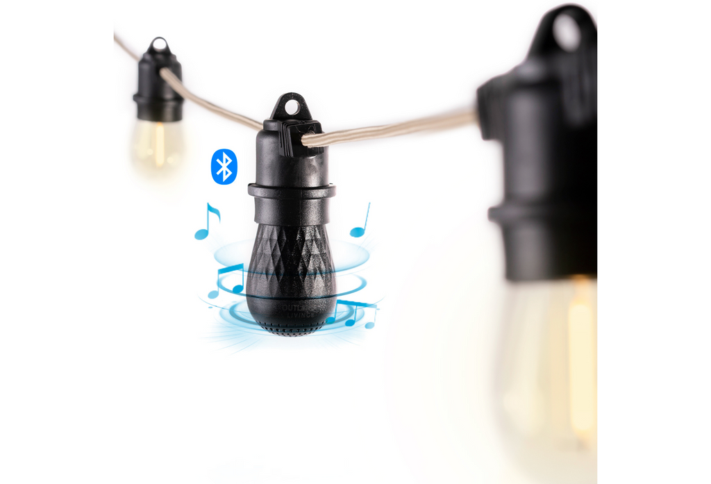 Outland Living Auros Bluetooth String Lights & Speakers IPX4 Resistance